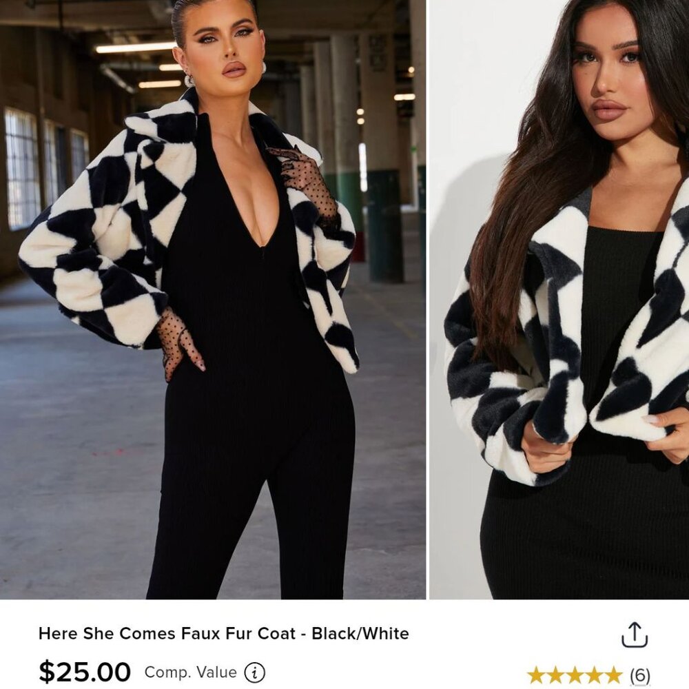 ISO - Checkered Harlequin Jacket - White & Black 2x or 3x